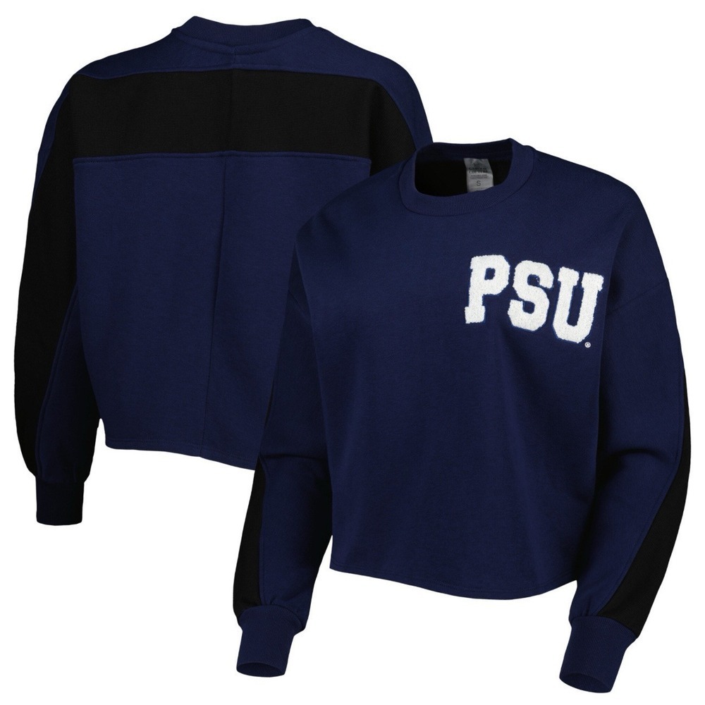 Women's Small Penn State Nittany Lions Blue/Black Sweatshirt Gameday Couture NWT